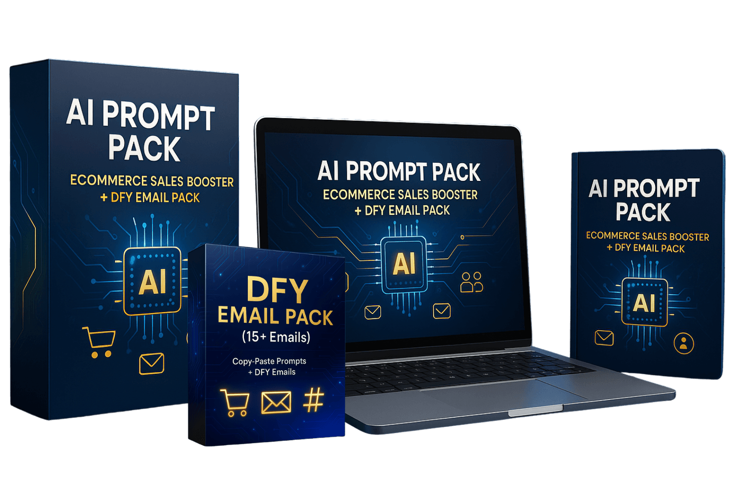 AI Prompt Pack Ecommerce Sales Booster + DFY Email Pack
