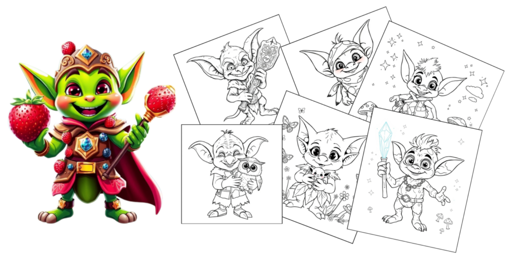 Goblin Giggles Coloring Pages