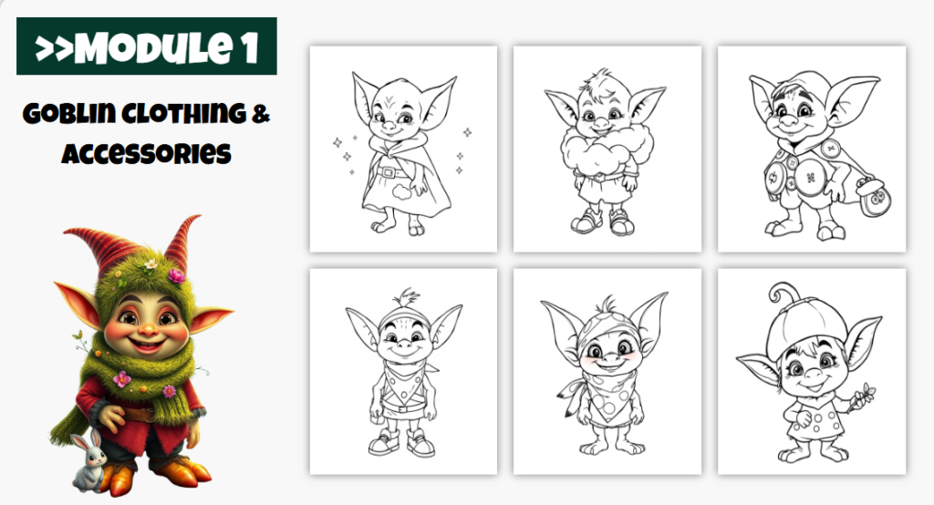 Goblin Giggles Coloring Pages
