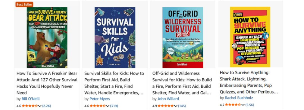 Survival Story Prompts For Kids (PLR)