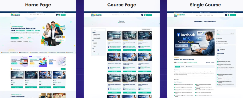 Digital Academy Fortune - DFY Platform to Sell Courses & Ebooks