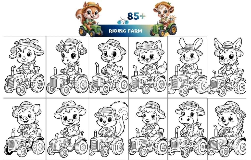 Playful Tails Coloring Pack (PLR)