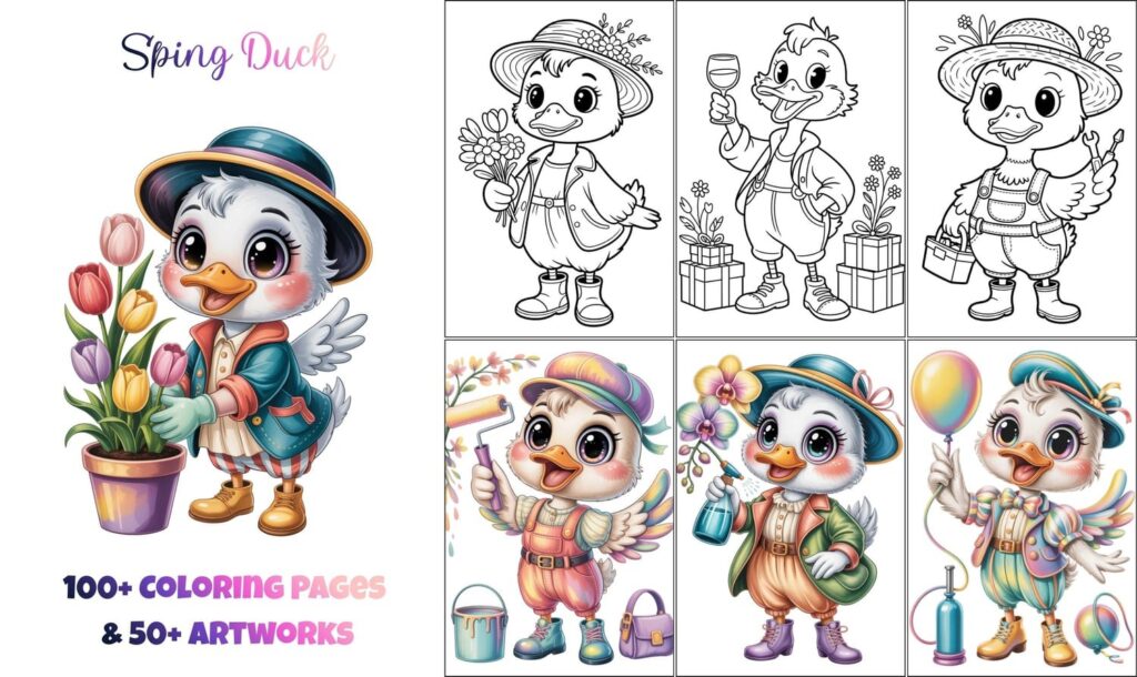 Playful Tails Coloring Pack (PLR)